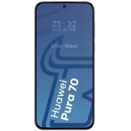 Szkło hartowane Bizon Glass Edge 2 do Huawei Pura 70, czarne
