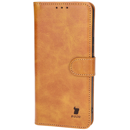 Etui z klapką Bizon Case Pocket do Honor 200, brązowe