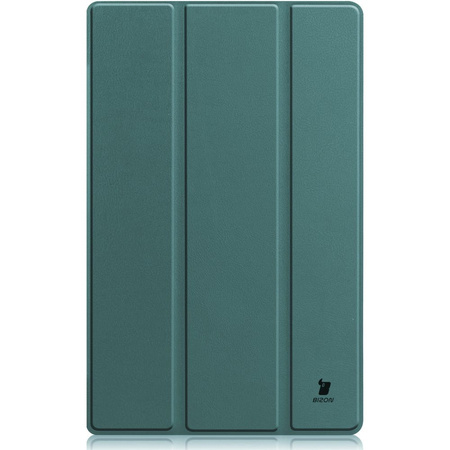 Etui Bizon Case Tab Croc do Lenovo Tab M10 Plus Gen 3, ciemnozielone