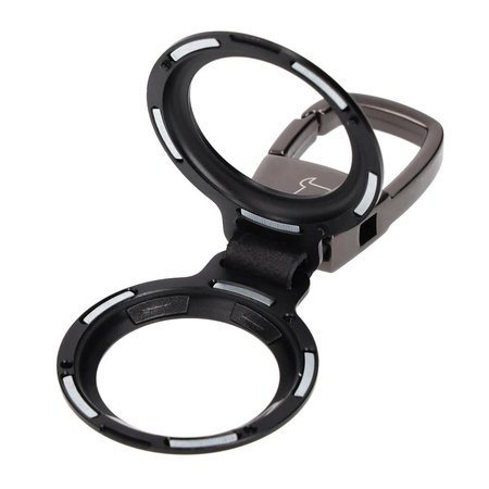 Etui Bizon Case Locator Magnetic do Apple AirTag, czarne