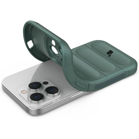 Pancerne etui Bizon Case Tur do iPhone 14 Pro, ciemnozielone
