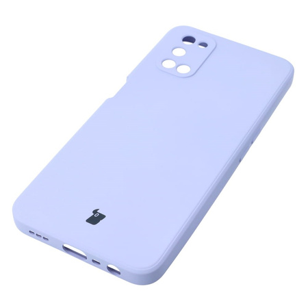 Etui Bizon Case Silicone Sq do Oppo A52 / A72 / A92, jasnofioletowe