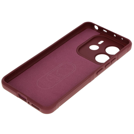 Pancerne etui Bizon Case Tur do Xiaomi Redmi Note 14 5G, burgundowe