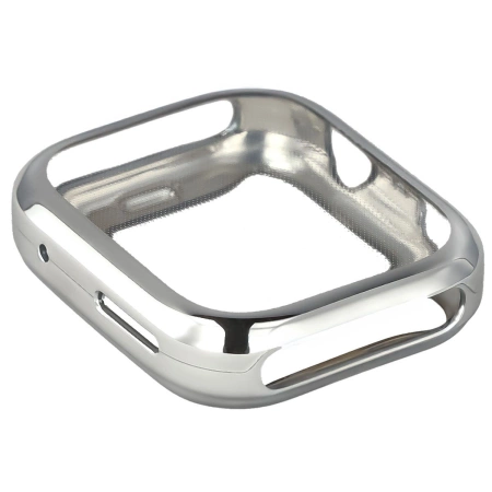 Etui z osłoną ekranu Bizon Case Watch Felipe do Huawei Watch Fit 4, srebrne