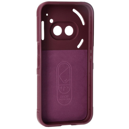 Pancerne etui Bizon Case Tur do Nothing Phone (2a) / (2a) Plus, burgundowe