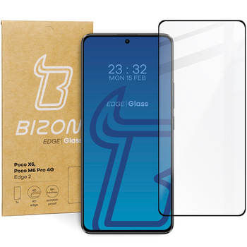 Szkło hartowane Bizon Glass Edge 2 do Xiaomi Poco X6 / Poco M6 Pro 4G / Redmi Note 13 5G / Redmi Note 13 Pro 4G/5G