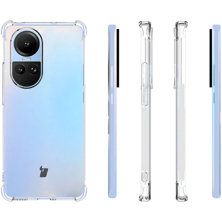 Elastyczne etui Bizon Case Salpa do Oppo Reno10, przezroczyste