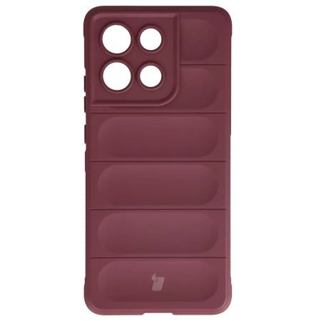 Pancerne etui Bizon Case Tur do Motorola Moto G86 5G / G86 Power 5G, burgundowe
