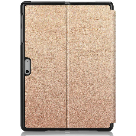 Etui Bizon Case Tab Croc do Microsoft Surface Go 3 / Go 2 / Go, różowozłote