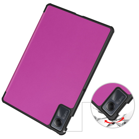 Etui Bizon Case Tab Croc do Xiaomi Redmi Pad SE, fioletowe