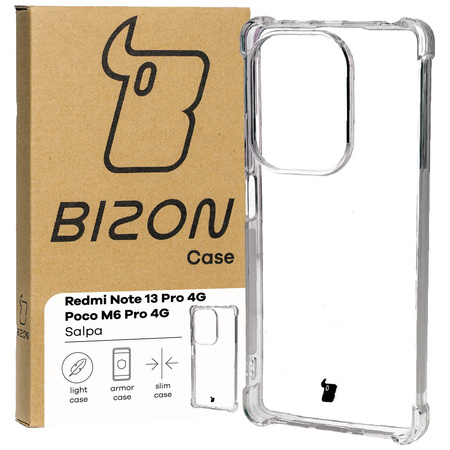 Elastyczne etui Bizon Case Salpa do Xiaomi Poco M6 Pro 4G / Xiaomi Redmi Note 13 Pro 4G, przezroczyste