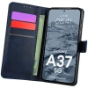 Etui z klapką Bizon Case Pocket do Galaxy A37 5G, granatowe