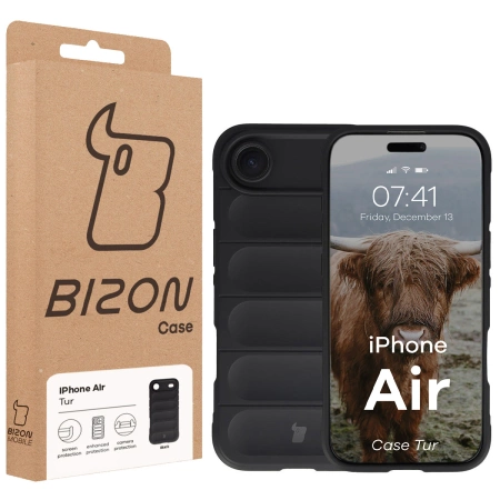 Pancerne etui Bizon Case Tur do iPhone Air, czarne
