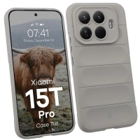 Pancerne etui Bizon Case Tur do Xiaomi 15T Pro, jasnoszare