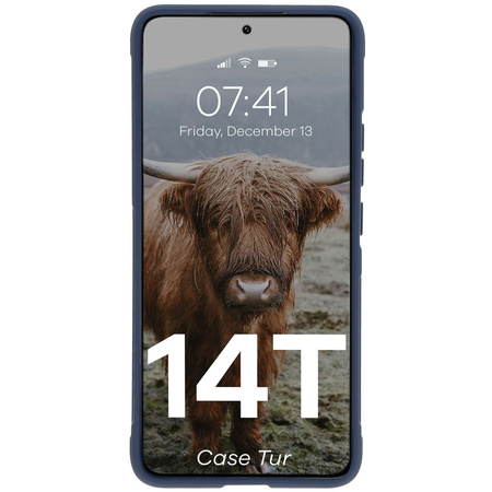 Pancerne etui Bizon Case Tur do Xiaomi 14T, granatowe