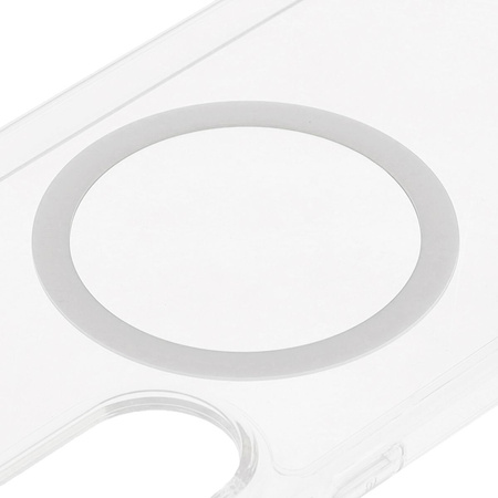 Etui z pierścieniem magnetycznym Bizon Case CrystalO do Galaxy S25 Edge, przezroczyste