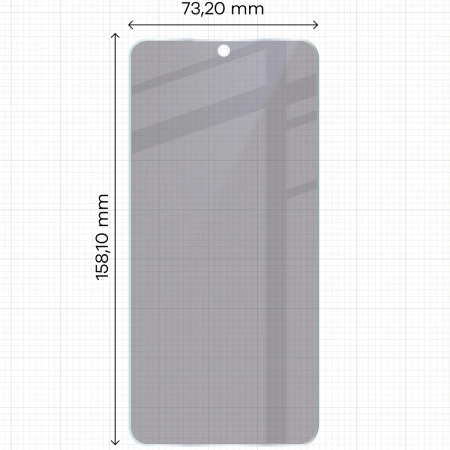 Prywatyzujące szkło hybrydowe Bizon Glass Mule Shadow do Galaxy A56 5G, matowe