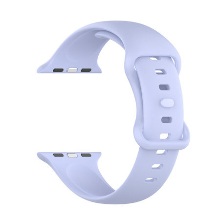 Pasek Bizon Strap Watch Silicone S do Apple Watch 38/40/41/42 mm, jasnofioletowy