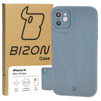 Ekologiczne etui Bizon Bio-Case do iPhone 14 Plus, niebieskie
