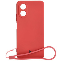 Etui Bizon Case Silicone do Oppo A38 4G, brudny róż