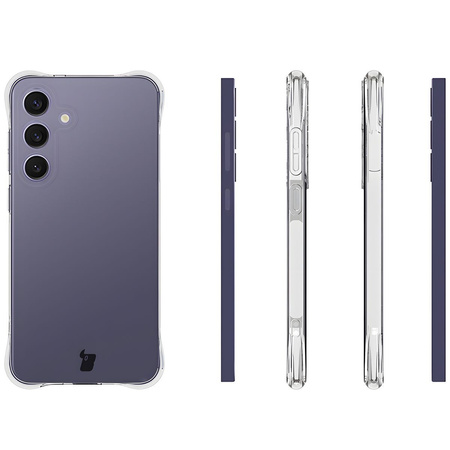 Etui + 2x szkło Bizon Case Clear Pack do Redmi 14C 4G, przezroczyste