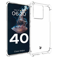 Elastyczne etui Bizon Case Salpa do Motorola Edge 40, przezroczyste