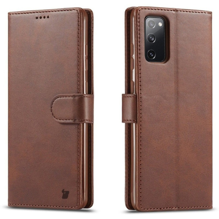 Etui Bizon Case Wallet do Galaxy M52 5G, ciemnobrązowe