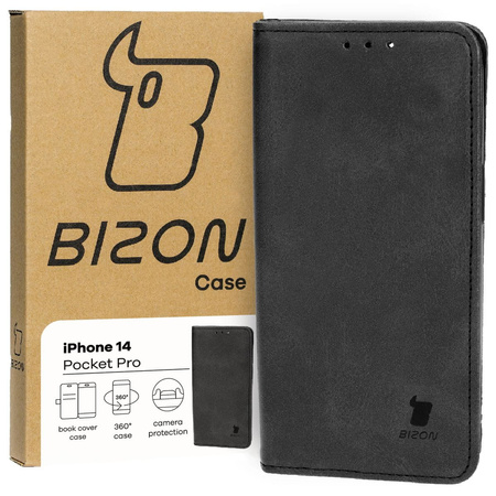 Etui z klapką Bizon Case Pocket Pro do iPhone 14, czarne