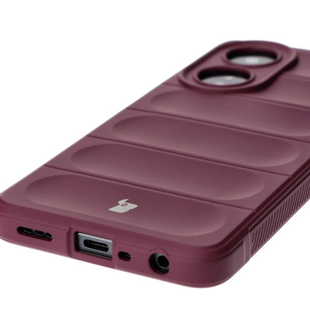 Pancerne etui Bizon Case Tur do Oppo A58 4G, ciemnofioletowe