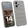 Pancerne etui Bizon Case Tur do Oppo Reno 14 F / 14 FS, jasnoszare
