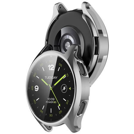 Etui Bizon Case Watch Felipe do Xiaomi Watch 2, srebrne