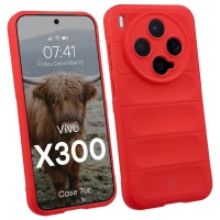 Pancerne etui Bizon Case Tur do Vivo X300, czerwone