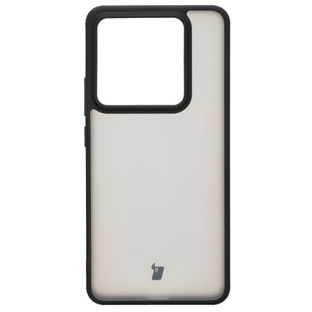 Etui Bizon Case Angelo do Xiaomi 14T Pro, przydymione z czarną ramką