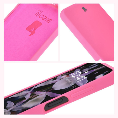 Silikonowe etui Bizon Soft Case do Galaxy A16 4G/5G, neonowo-różowe
