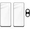 2x Szkło hartowane z ramką + szybka na aparat Bizon Edge 2 Pack do Xiaomi Redmi 13 4G
