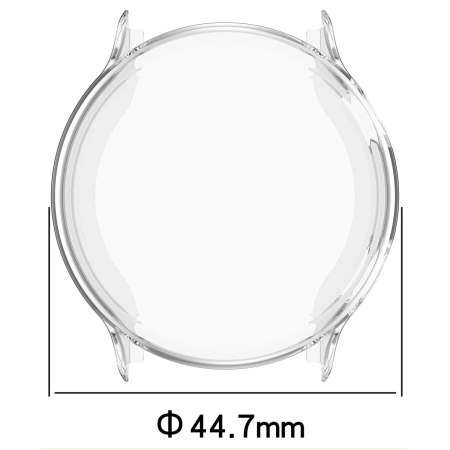 Etui z osłoną ekranu Bizon Case Watch Felipe do Garmin Vivoactive 6, przeźroczyste