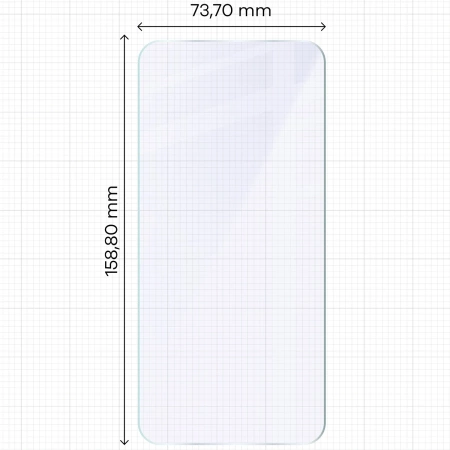 Elastyczne szkło hybrydowe Bizon Glass Mule do Xiaomi POCO F7