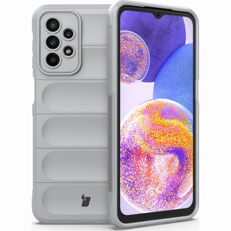 Pancerne etui Bizon Case Tur do Galaxy A23 4G / 5G, jasnoszare