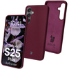 Silikonowe etui Bizon Soft Case do Galaxy S25 Plus, ciemnofioletowe