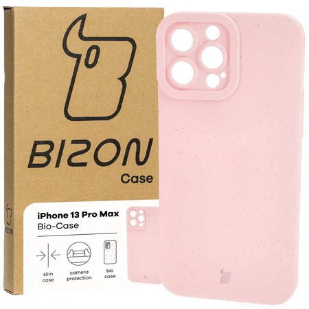 Ekologiczne etui Bizon Bio-Case do iPhone 13 Pro Max, różowe