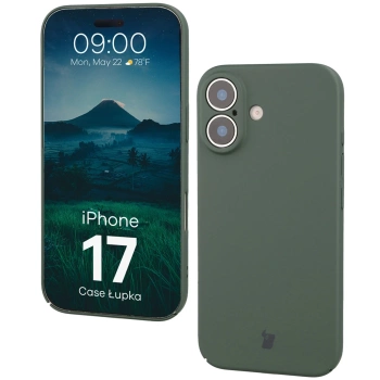 Etui Bizon Case Łupka do iPhone 17, zielone