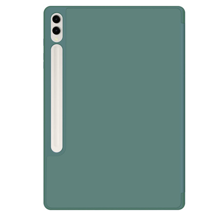 Etui Bizon Case Tab Lizard do Samsung Galaxy Tab S10 Plus / S9 Plus, ciemnozielone