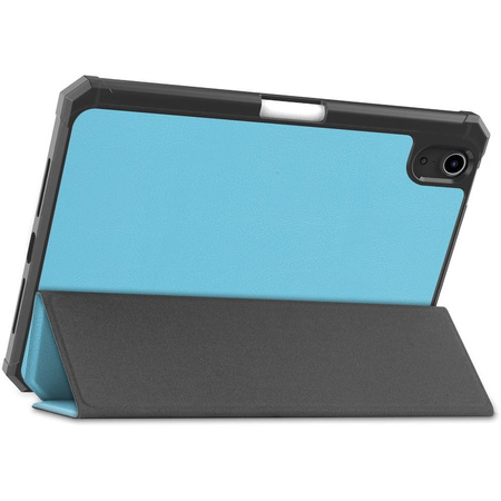 Etui Bizon Case Tab Lizard do Apple iPad Mini (A17 Pro) 2024 / iPad Mini 6 2021, błękitne