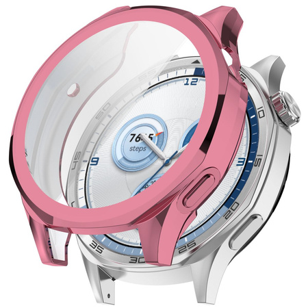 Etui Bizon Case Watch Felipe do Huawei Watch GT 5 46 mm, różowe