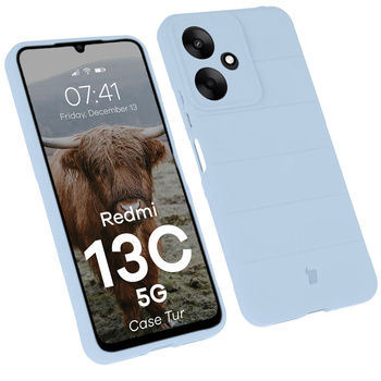 Pancerne etui Bizon Case Tur do Xiaomi Redmi 13C 5G, jasnoniebieskie