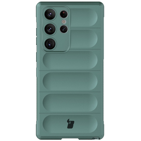 Pancerne etui Bizon Case Tur do Galaxy S23 Ultra, ciemnozielone