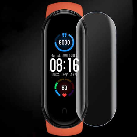 Folia hydrożelowa na ekran Bizon Glass Watch Hydrogel Duo, Xiaomi Mi Band 6 / 5, 2 sztuki