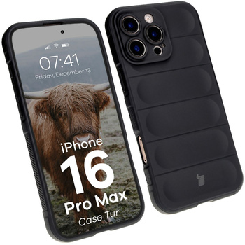 Pancerne etui Bizon Case Tur do iPhone 16 Pro Max, czarne