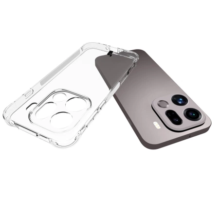 Elastyczne etui Bizon Case Salpa do Oppo Find X9 Pro, przezroczyste