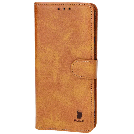 Etui z klapką Bizon Case Pocket do Realme 12 Pro / 12 Pro+, brązowe